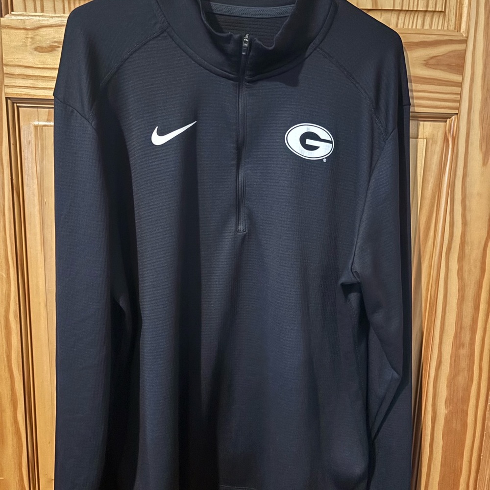 Mens Nike Georgia Bulldogs 1/4 Zip Drifit Jacket size XL